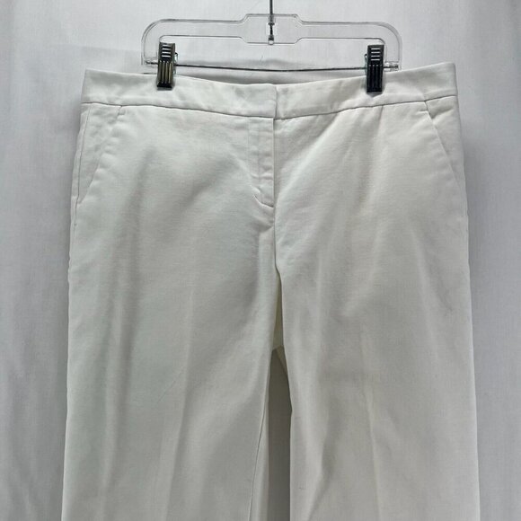 Vince Camuto Pants Womens Size 6 Chino Slim Straight Low Rise Trousers White - Picture 3 of 10